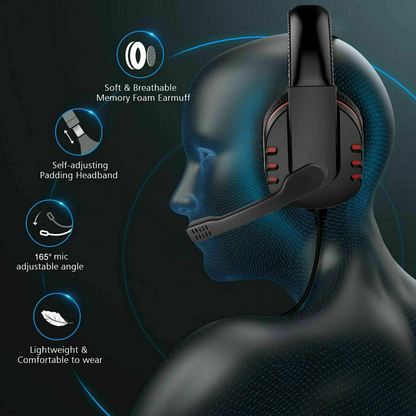 Audifonos Gamer Diadema con Micrófono