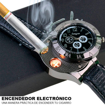 RELOJ ACCENDINO - NEGRO