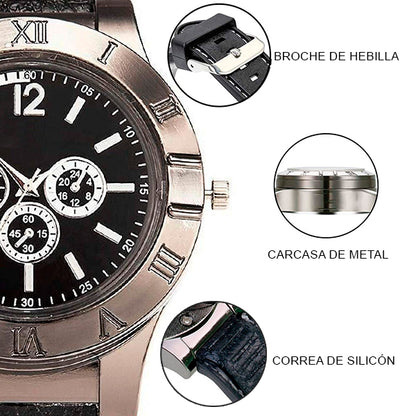 RELOJ ACCENDINO - NEGRO