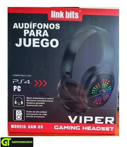 AUDIFONOS GAMER VIPER GAM 09