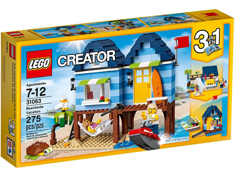 SET LEGO 3 en 1 CREATOR  31063, (275 pzs)